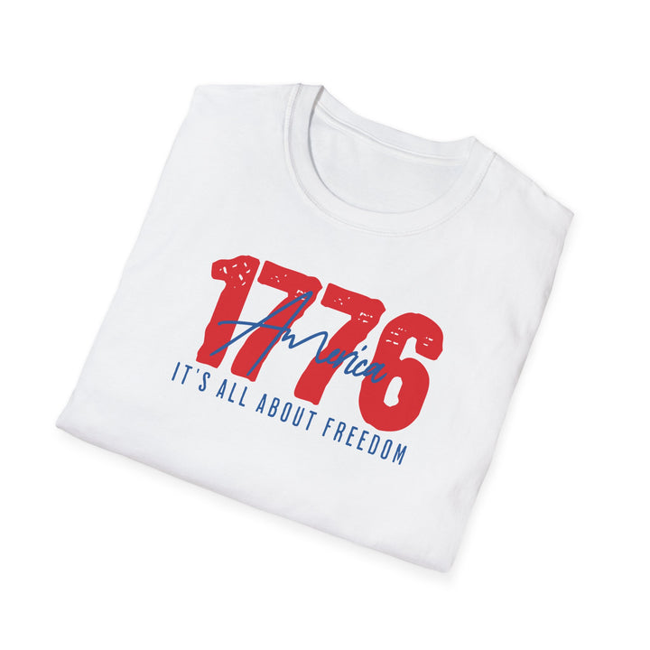 1776 Freedom Patriotic Graphic T-Shirt