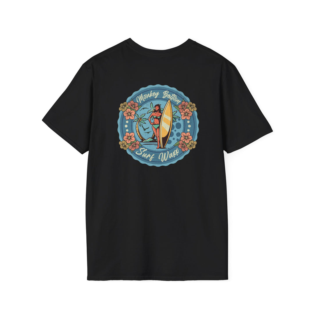 Surf Wax T-Shirt — Monkey Bottom Surf Wax Retro Beach Tee
