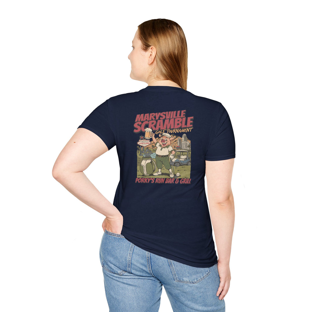 Marysville Scramble Retro Golf Tournament T-Shirt