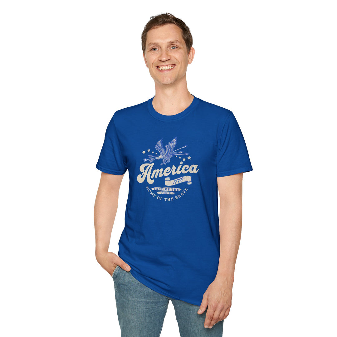 America Vintage Eagle Patriotic T-Shirt