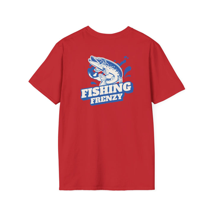 Fishing Frenzy Retro Graphic T-Shirt