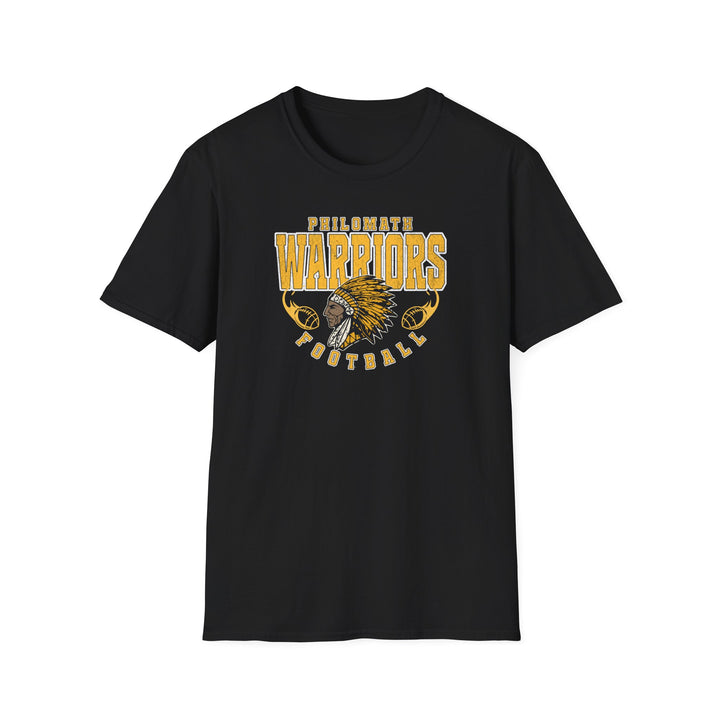 Philomath Warrior Football T‑Shirt — Vintage Mascot Tee