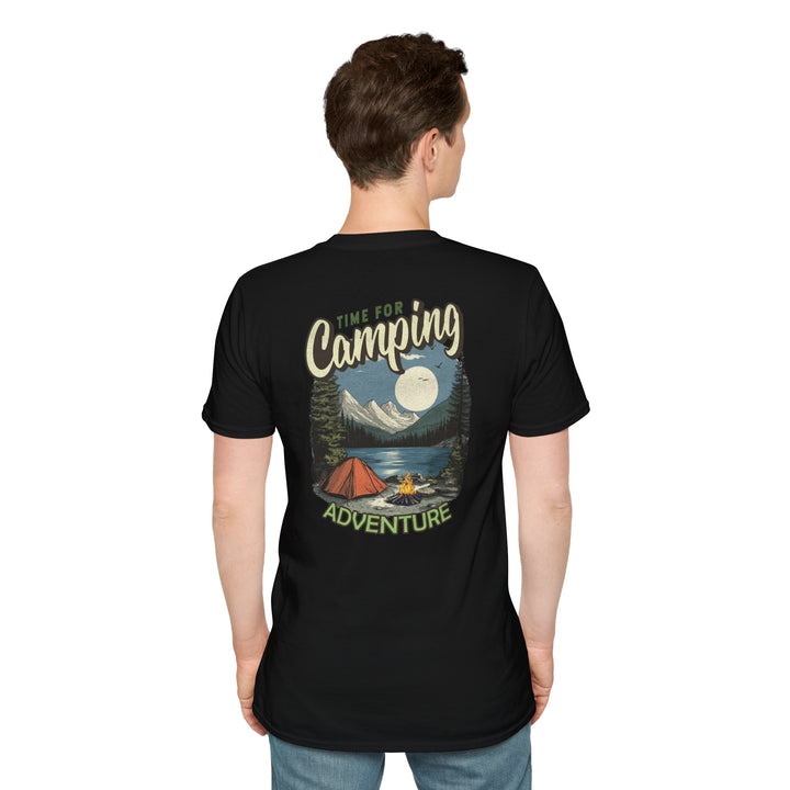 Camping Adventure T-Shirt — "Time for Camping" Outdoor Graphic Tee