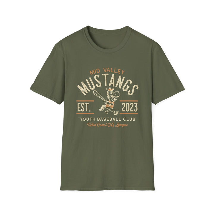 Baseball Club T-Shirt - Mid Valley Mustangs EST. 2023