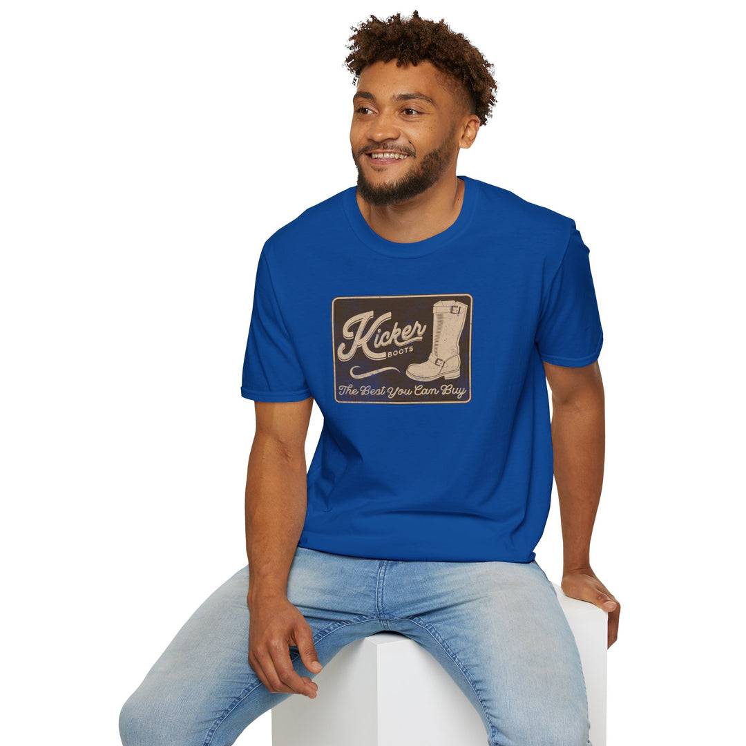 Kicker Vintage Boots T-Shirt — Retro Cowboy Western Graphic Tee