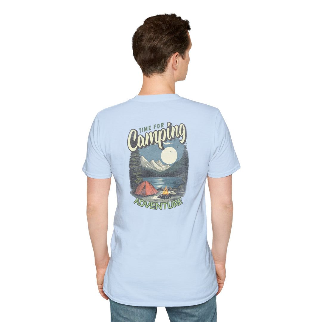 Camping Adventure T-Shirt — "Time for Camping" Outdoor Graphic Tee