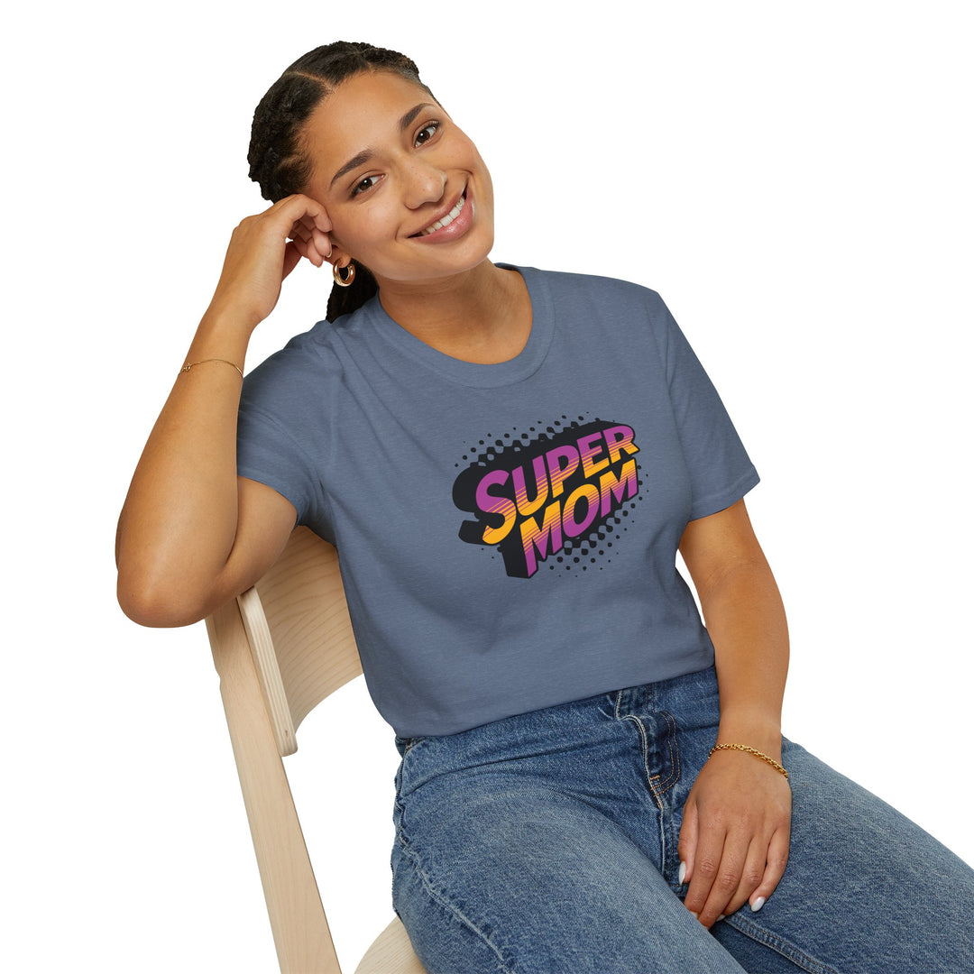 Super Mom Retro Comic T-Shirt