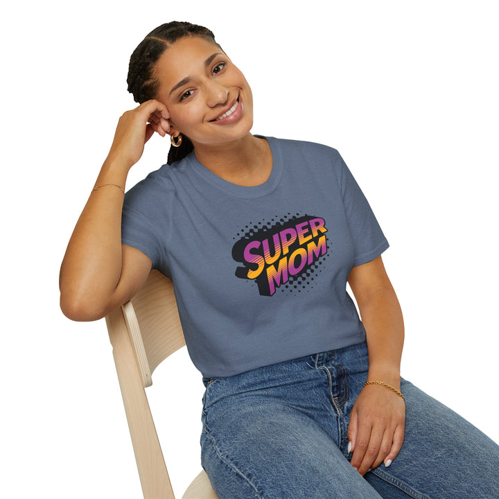 Super Mom Retro Comic T-Shirt