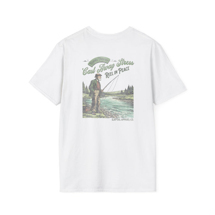 Cast Away Stress Vintage Fishing T-Shirt