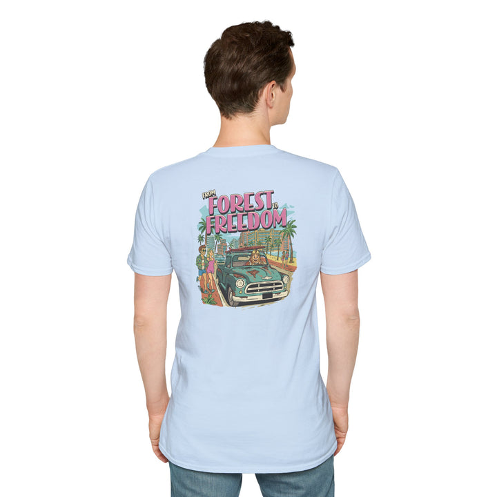 Sammy Sasquatch - Forest Freedom T-Shirt — Retro Roadtrip Graphic Tee