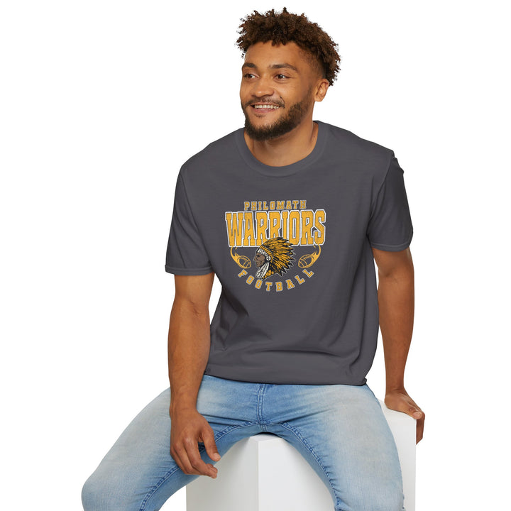 Philomath Warrior Football T‑Shirt — Vintage Mascot Tee