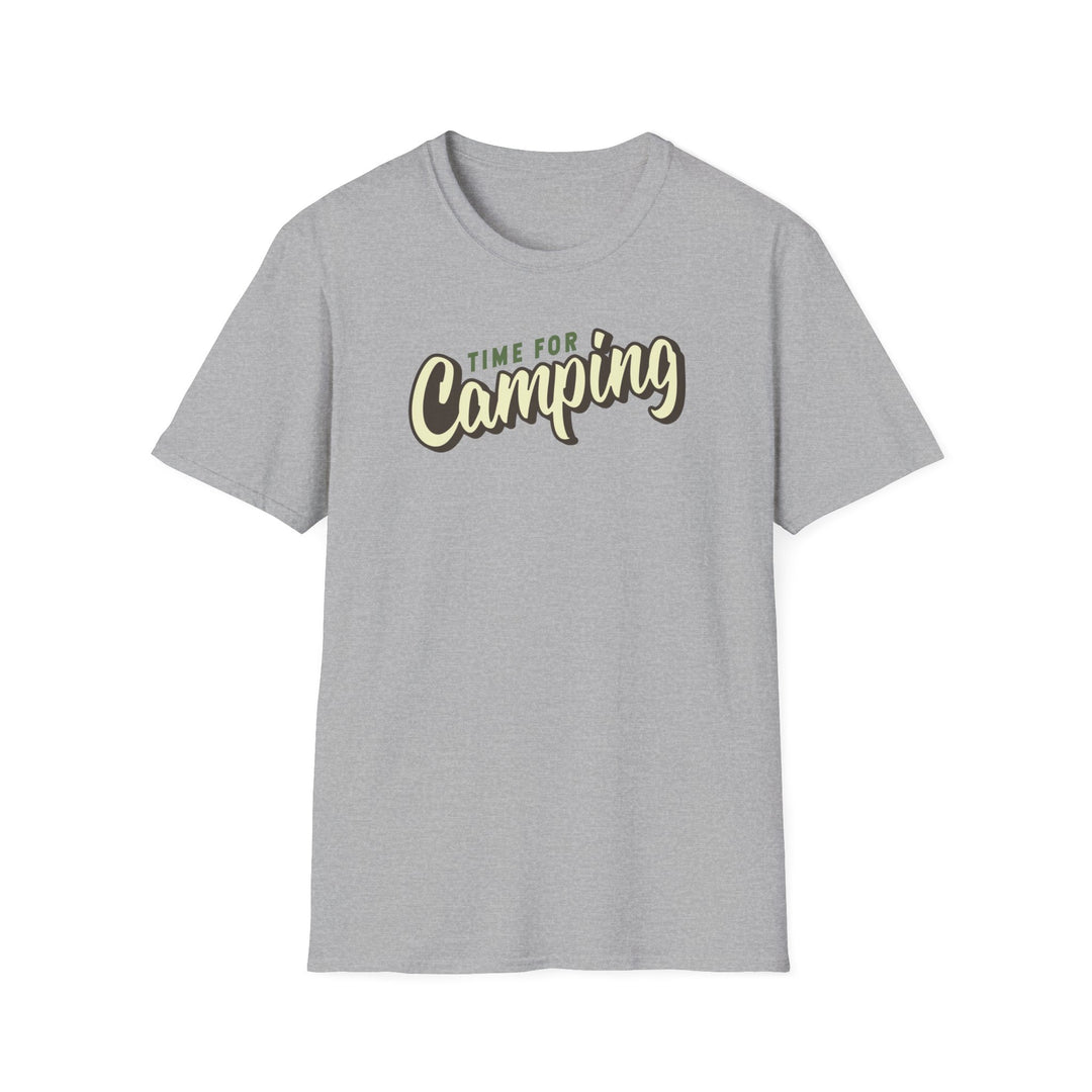 Camping Adventure T-Shirt — "Time for Camping" Outdoor Graphic Tee