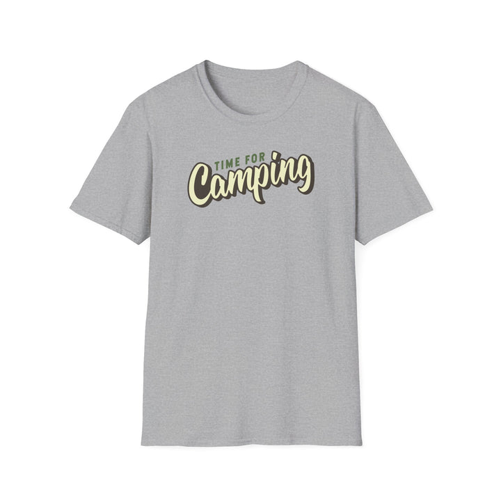 Camping Adventure T-Shirt — "Time for Camping" Outdoor Graphic Tee