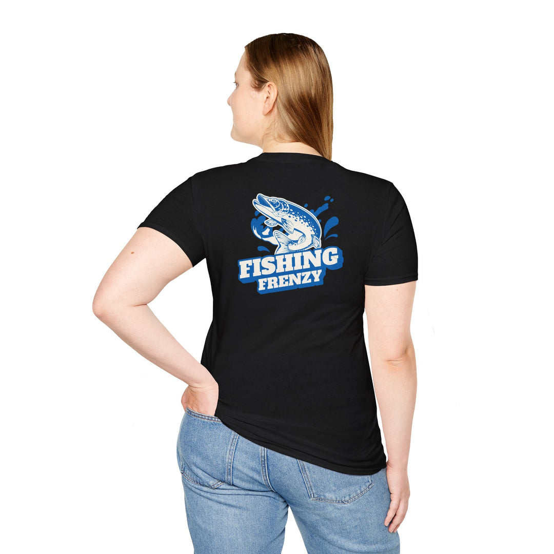 Fishing Frenzy Retro Graphic T-Shirt