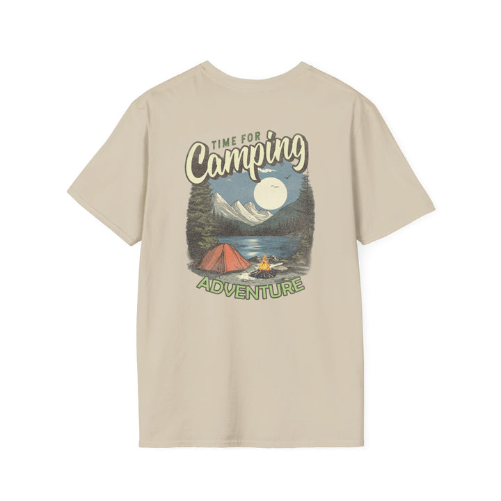 Camping Adventure T-Shirt — "Time for Camping" Outdoor Graphic Tee