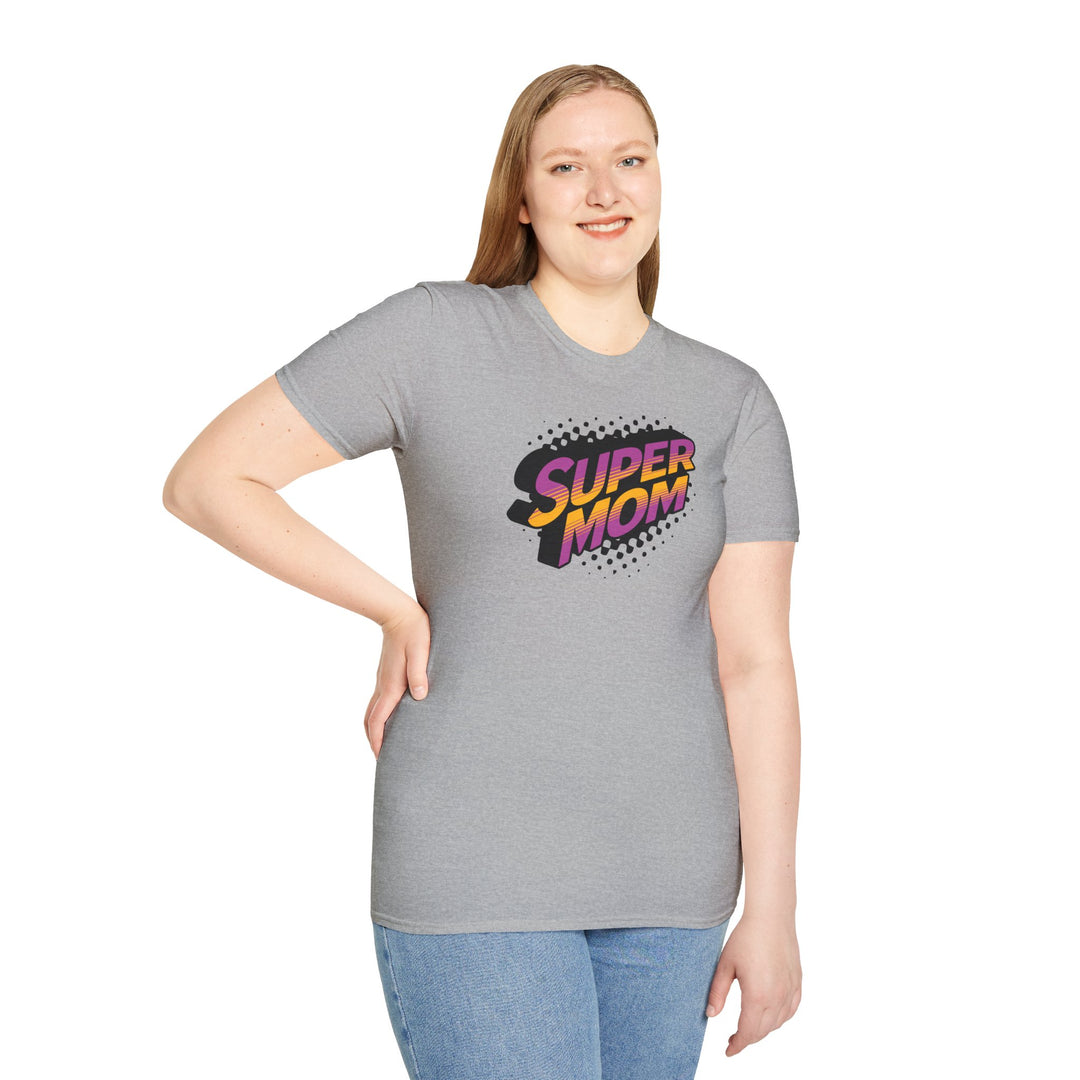 Super Mom Retro Comic T-Shirt