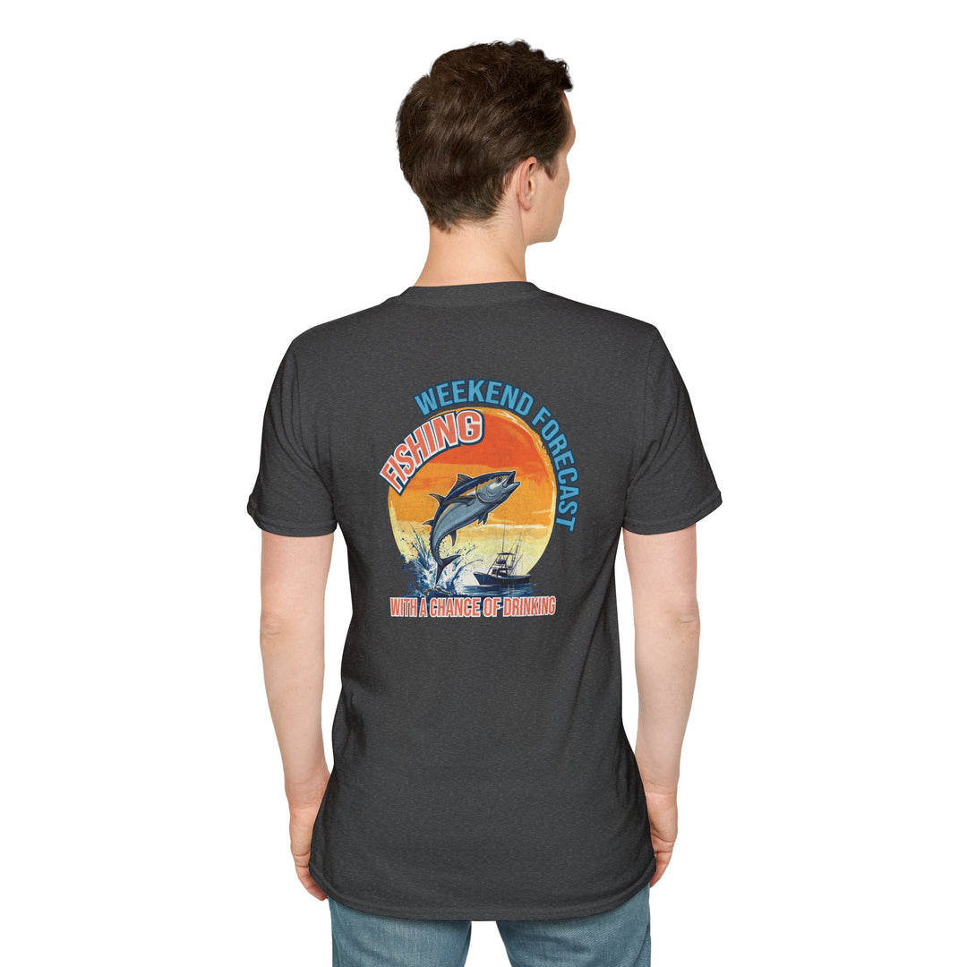 Weekend Forecast Fishing Retro T-Shirt