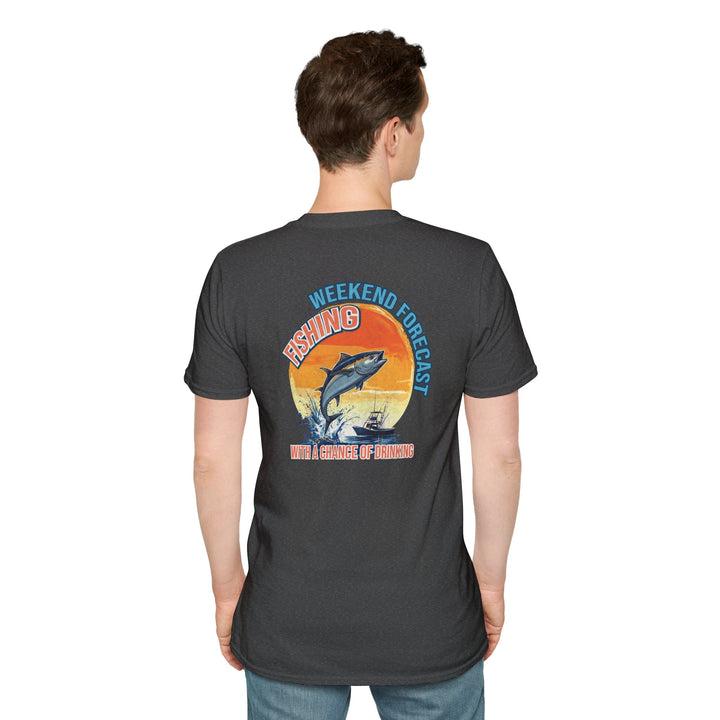 Weekend Forecast Fishing Retro T-Shirt