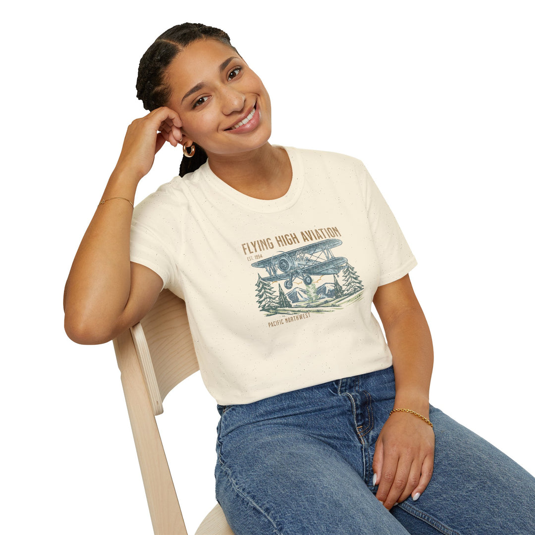 Flying High Aviation Vintage T-Shirt