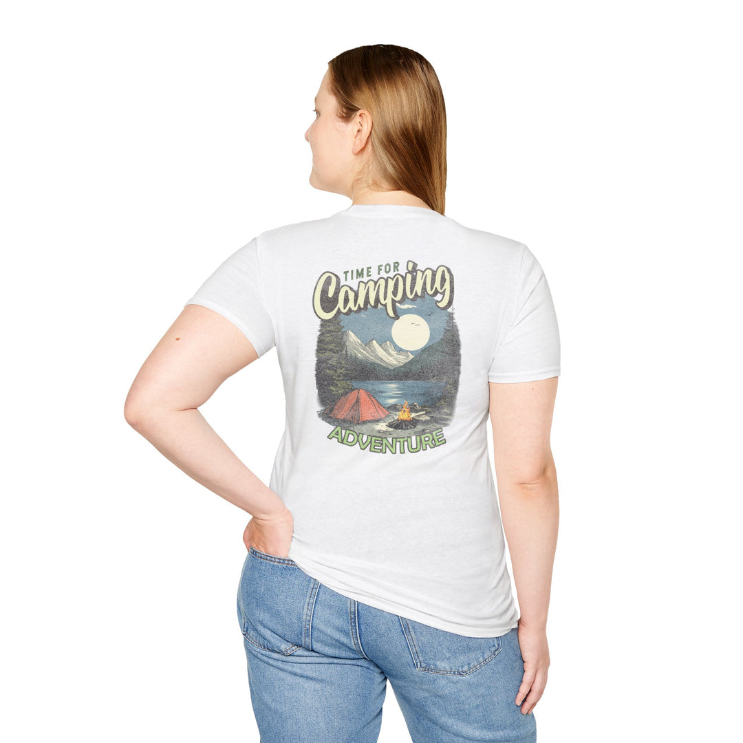 Camping Adventure T-Shirt — "Time for Camping" Outdoor Graphic Tee