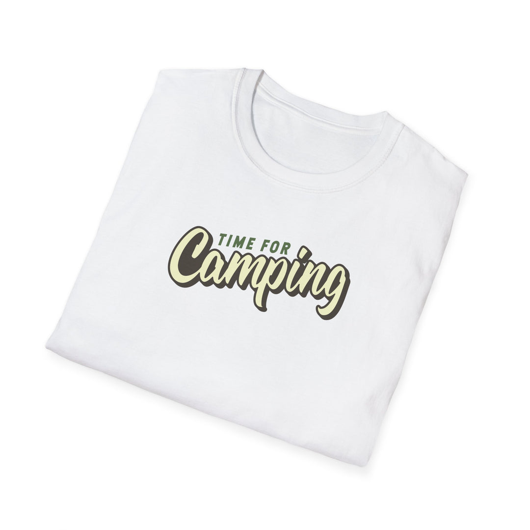 Camping Adventure T-Shirt — "Time for Camping" Outdoor Graphic Tee