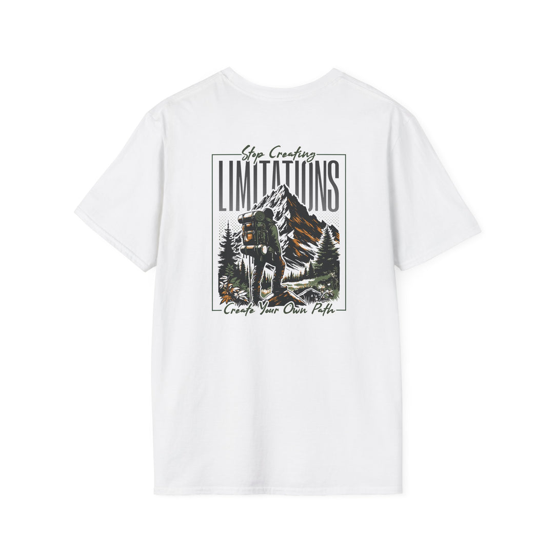 Stop Creating Limitations Mountain T-Shirt