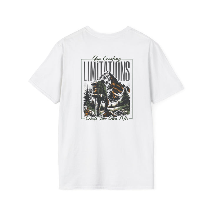 Stop Creating Limitations Mountain T-Shirt