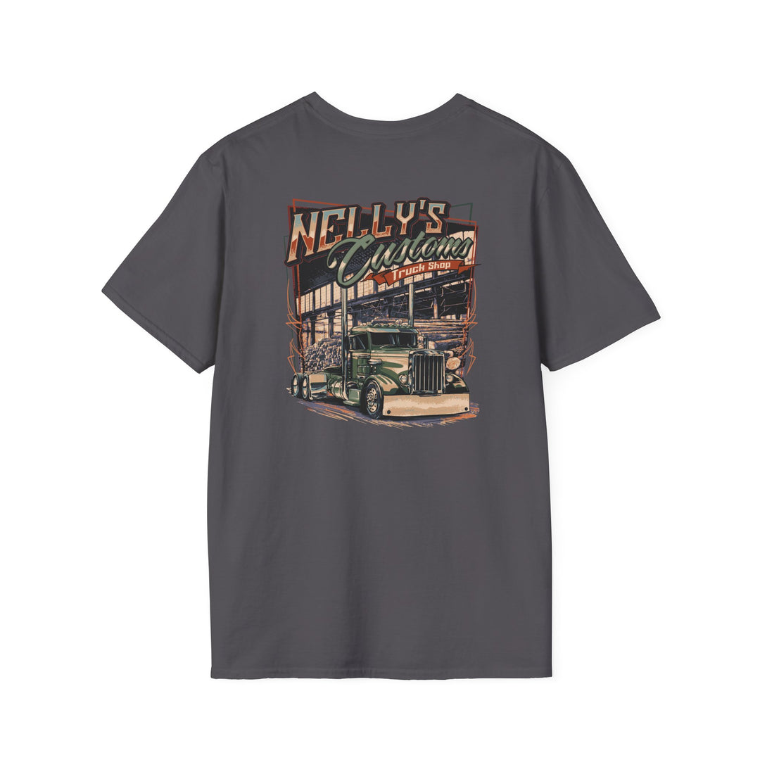 Vintage 'Nelly's Customs' Truck T-Shirt — Retro Truck Graphic Tee
