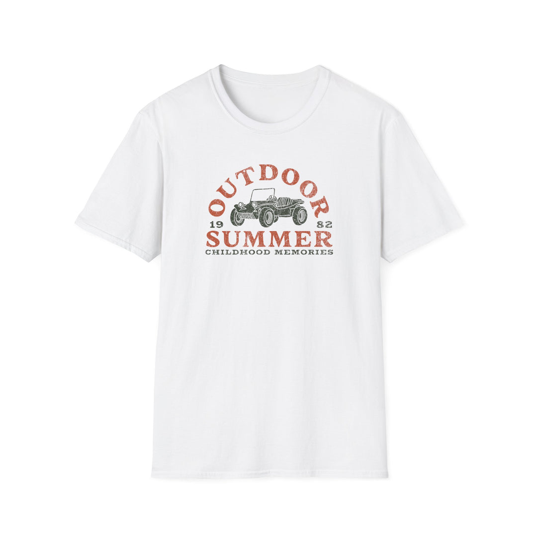 Outdoor Summer T‑Shirt — Vintage Buggy “Childhood Memories” Tee