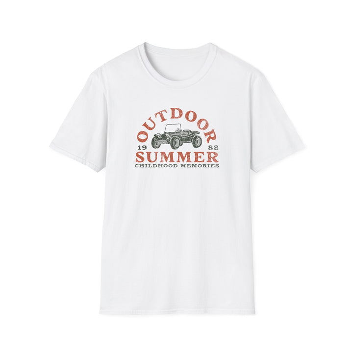 Outdoor Summer T‑Shirt — Vintage Buggy “Childhood Memories” Tee