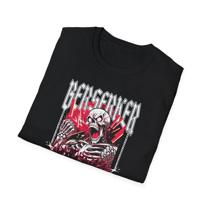 Berserker Skull Graphic T-Shirt — Heavy Metal Horror Tee