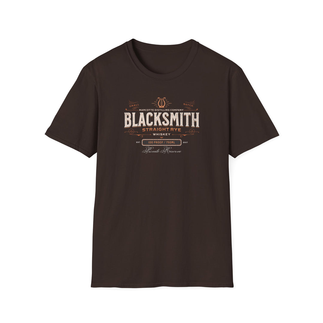 Blacksmith Straight Rye Whiskey T-Shirt – Vintage Distillery Label Tee
