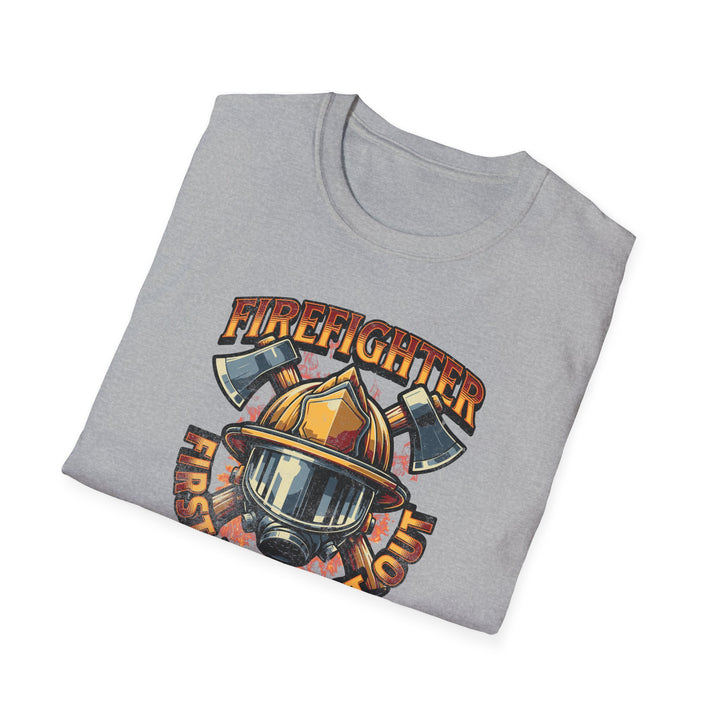 Firefighter T-Shirt — "First In, Last Out" Tribute Tee