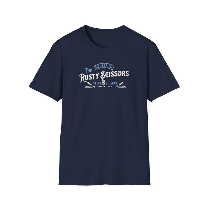The Rusty Scissors Barber Shop T-Shirt