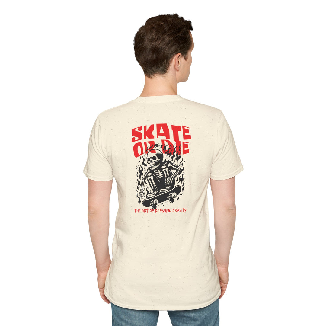 Skate or Die Skull Skateboard T-Shirt