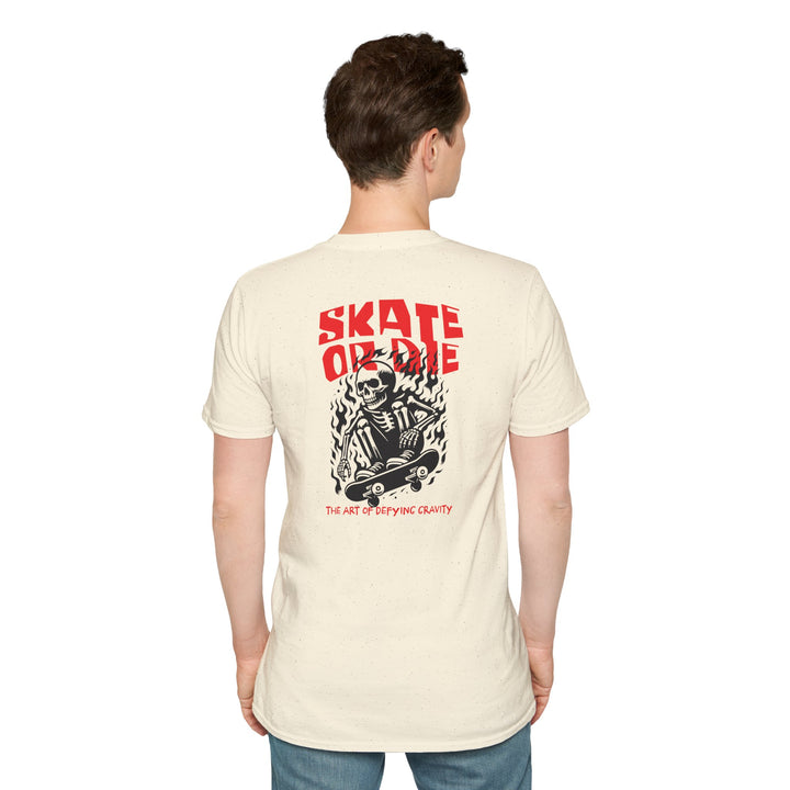 Skate or Die Skull Skateboard T-Shirt