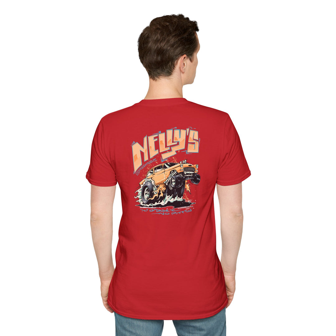 Nelly's Garage Retro Gasser Tee - Chevy Hot Rod T-Shirt