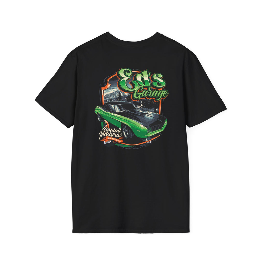 Car Garage T-Shirt — 'Eds Garage' Retro Muscle Car Tee
