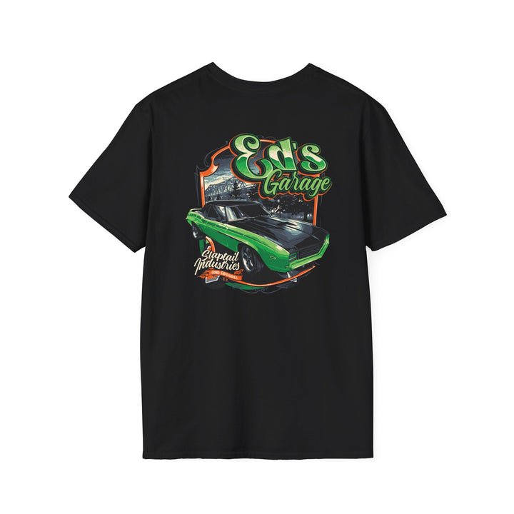 Car Garage T-Shirt — 'Eds Garage' Retro Muscle Car Tee