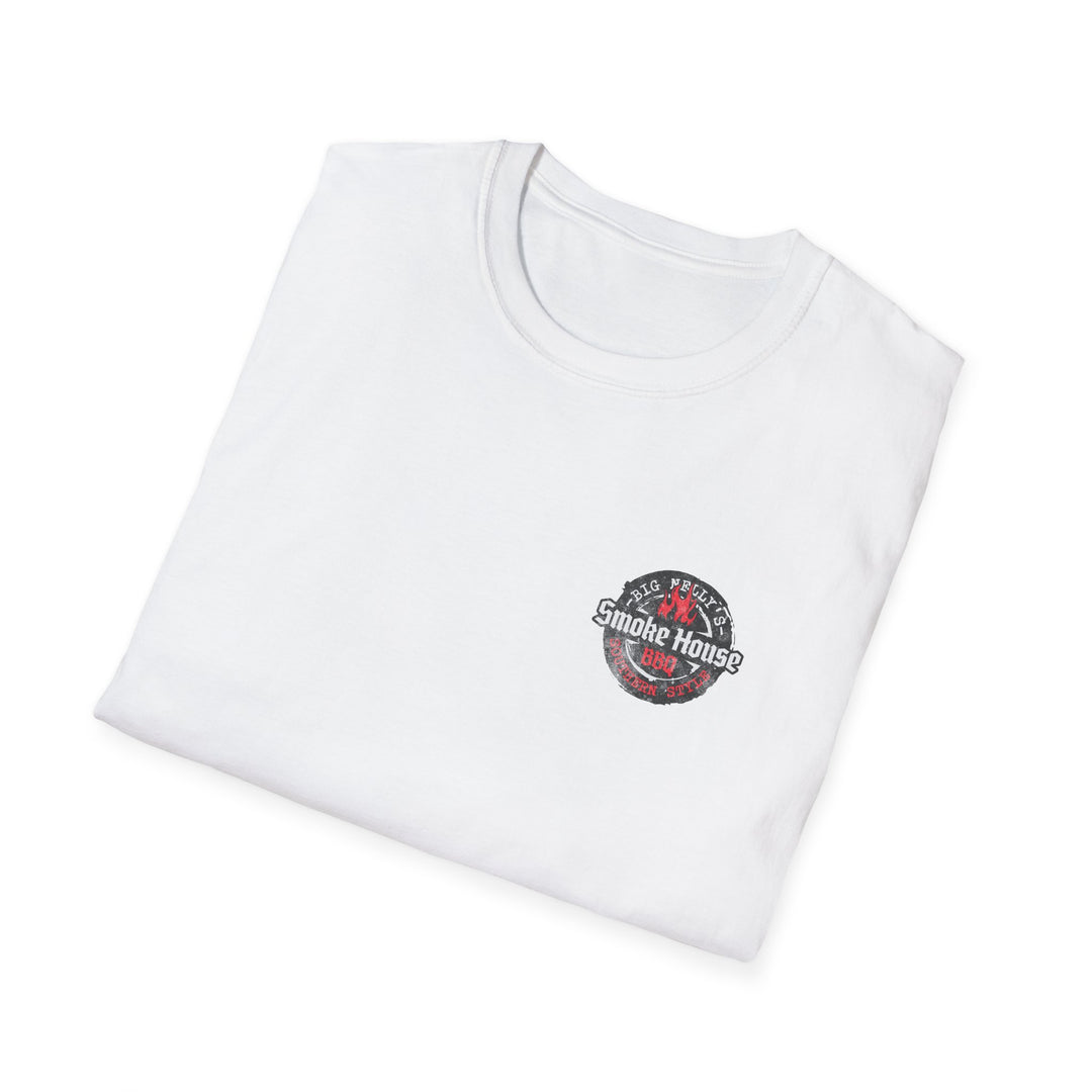 Smoke House BBQ T‑Shirt — Big Nelly’s Vintage BBQ Logo Tee