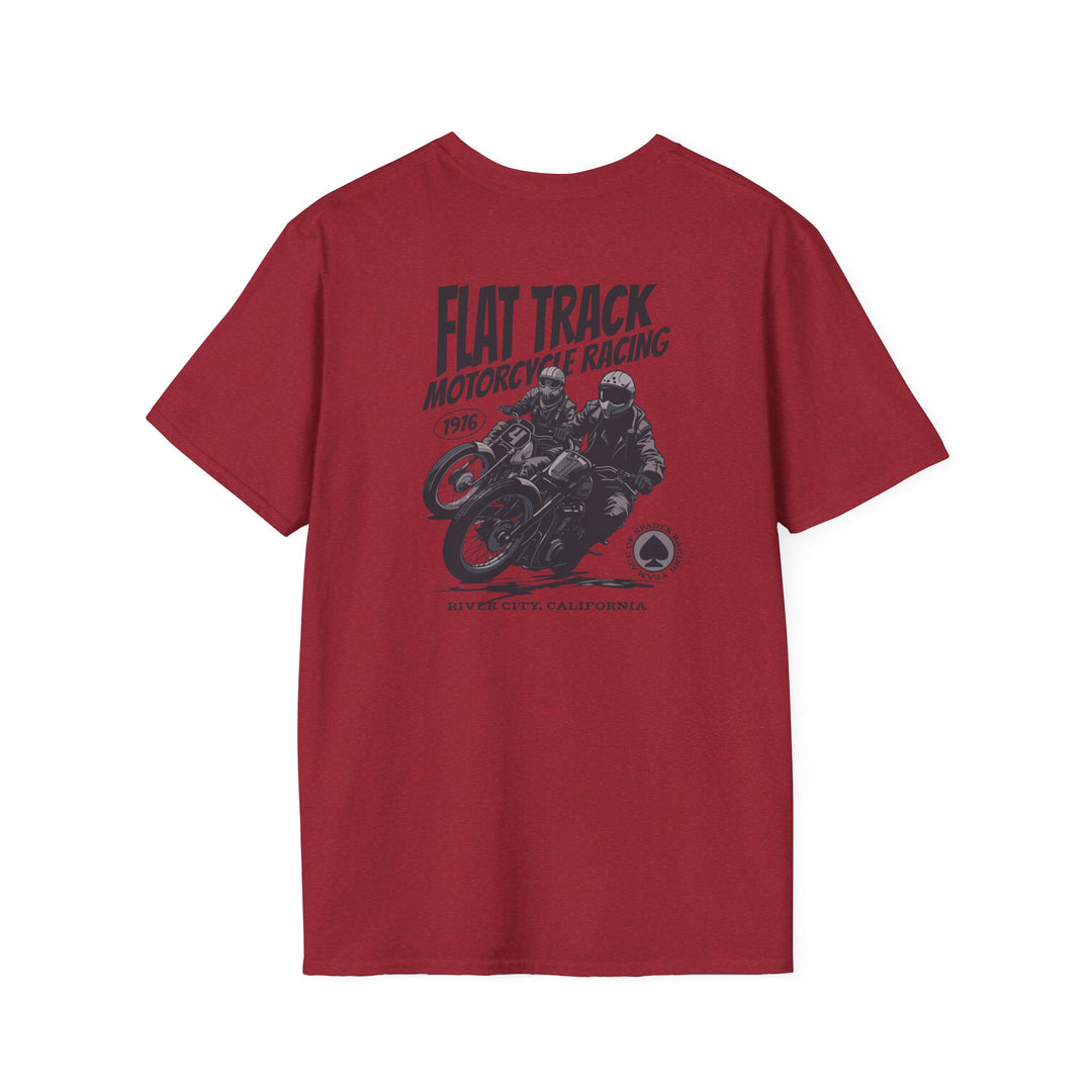 Flat Track Motorcycle Racing T-Shirt — Vintage Rider Tee