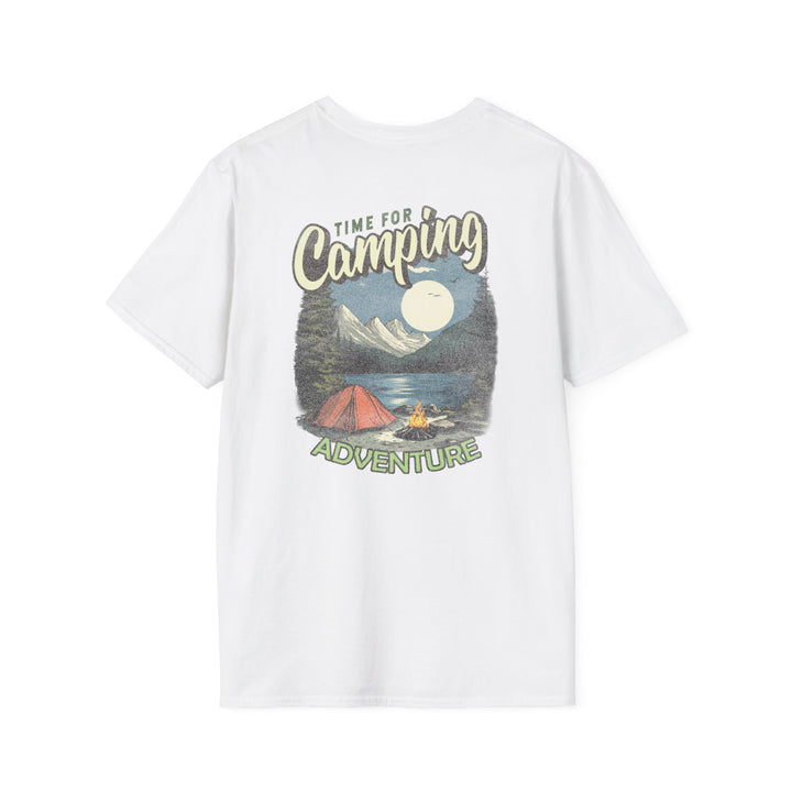Camping Adventure T-Shirt — "Time for Camping" Outdoor Graphic Tee