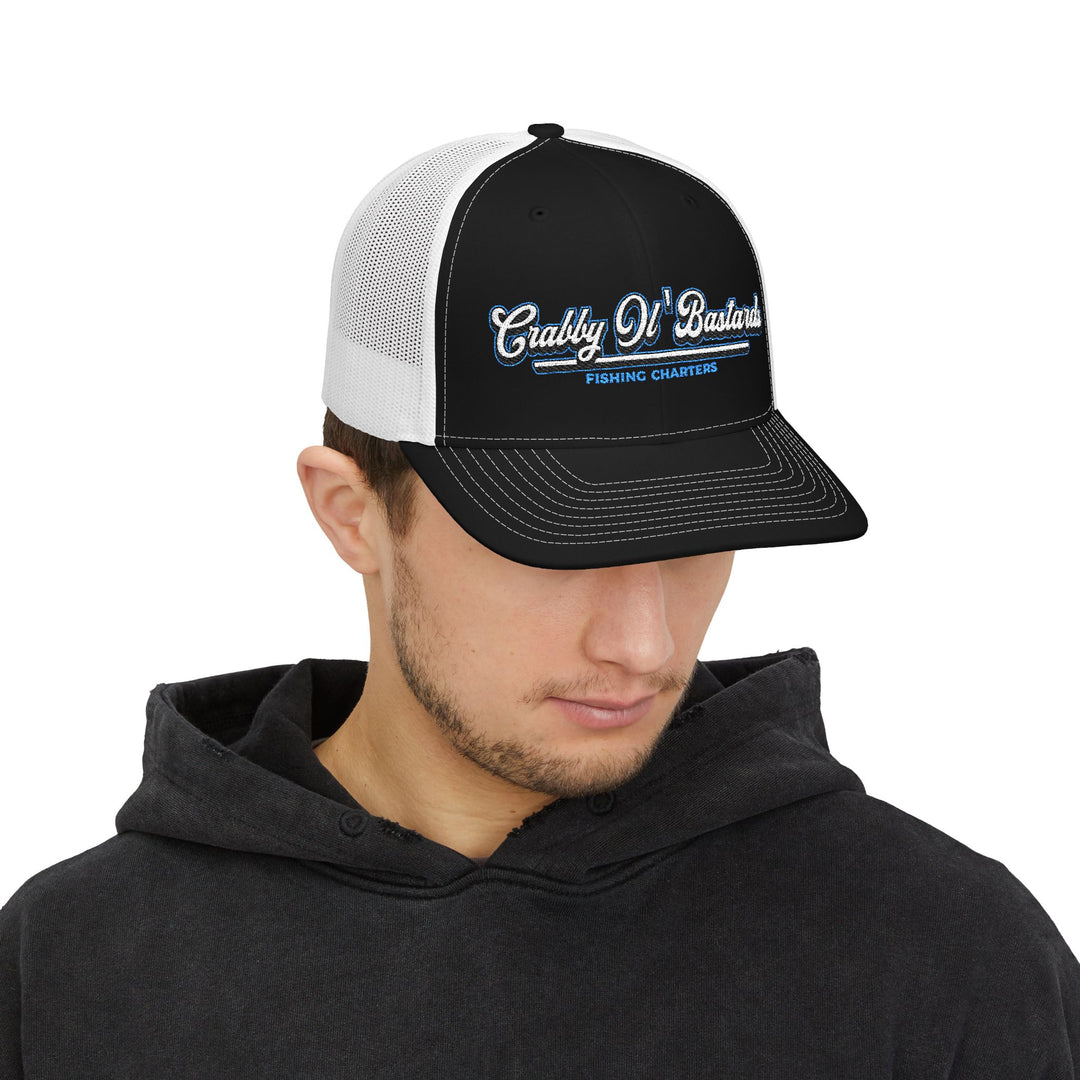 Fishing Charter Trucker Cap — “Catchy Ol’ Bastards” Embroidered Snapback