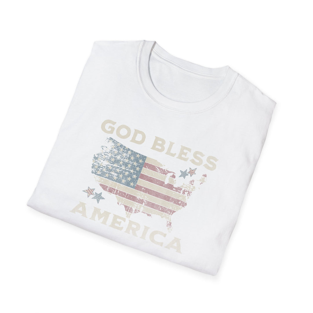 God Bless America Vintage Flag T-Shirt