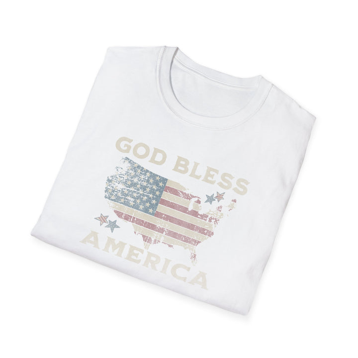God Bless America Vintage Flag T-Shirt