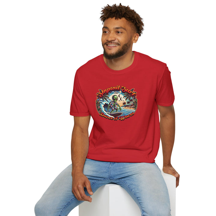T-Shirt — "Slaptail Surf Club" Astronaut Surfing Vintage Graphic Tee