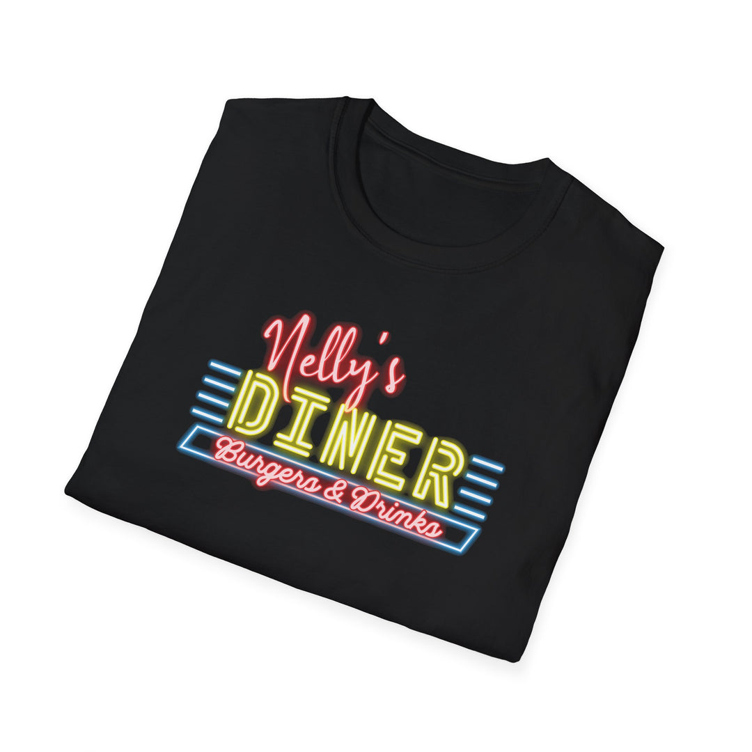 T-Shirt — "Nelly's Dinner" Retro Neon Sign Tee
