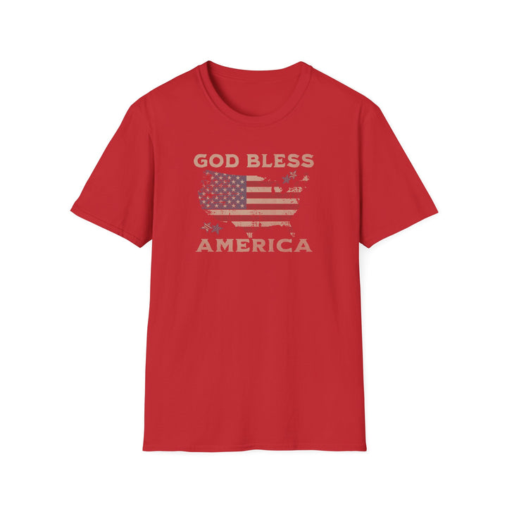 God Bless America Vintage Flag T-Shirt