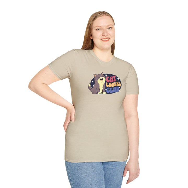 Cat Lovers Club T-Shirt — Cute Retro Cat Graphic Tee
