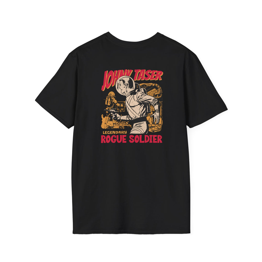 Johnny Taser Rogue Soldier Retro T-Shirt